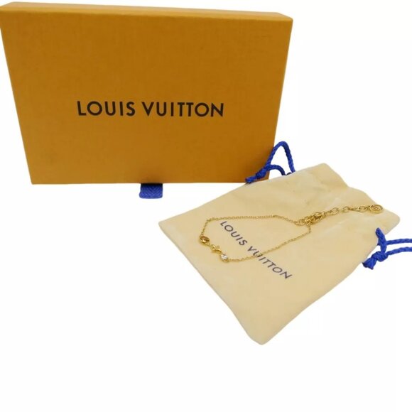 LOUIS VUITTON Petit Louis Bracelet Gold Brass
